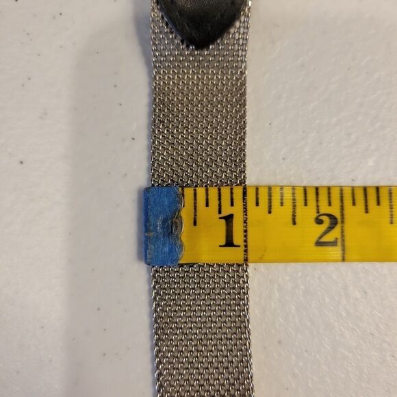 Donna Katz Vintage Chainmail / Metal Mesh Belt Silver Toned Women's Large - Picture 8 of 10